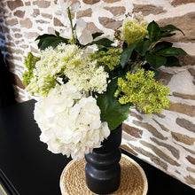 Load image into Gallery viewer, Faux Sweet Pea & Greens Arrangement