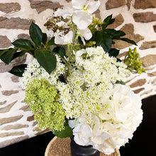 Load image into Gallery viewer, Faux Sweet Pea & Greens Arrangement