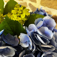Load image into Gallery viewer, Faux Blue Hydrangea Arrangement