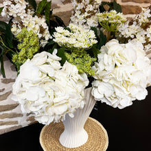 Load image into Gallery viewer, Faux White Hydrangea Arrangement