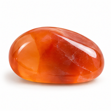 Load image into Gallery viewer, Illustrative Carnelian tumblestone on a white background.