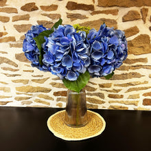 Load image into Gallery viewer, Faux Blue Hydrangea Arrangement
