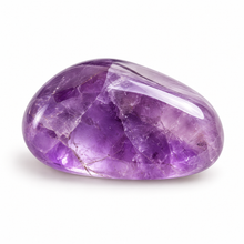 Load image into Gallery viewer, Illustrative Amethyst tumblestone on a white background.
