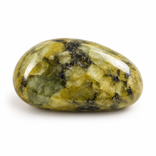 Load image into Gallery viewer, Illustrative Jade Serpentine tumblestone on a white background.
