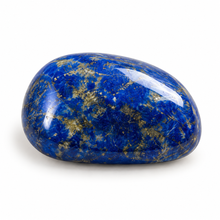 Load image into Gallery viewer, Illustrative Lapis Lazuli tumblestone on a white background.
